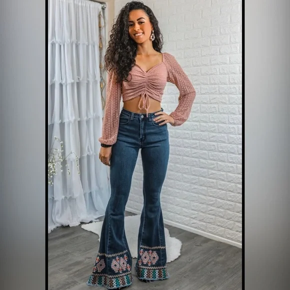 Pink Ruched Women's Top - Picture 3 of 3